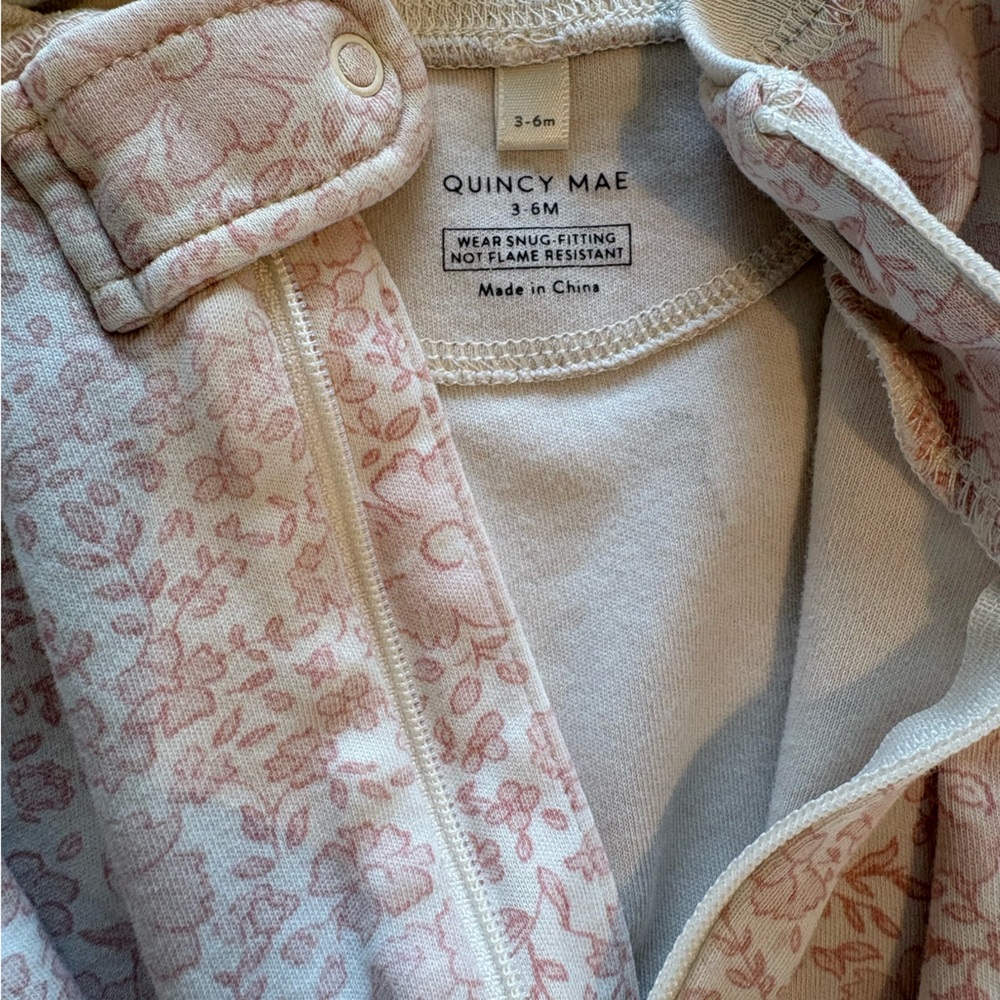Quincy Mae Footie Zipper Pajamas - Picture 2 of 5